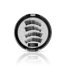 Load image into Gallery viewer, Magnetic Natural Eyelashes With 5 Magnets 3D