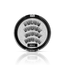 Load image into Gallery viewer, Magnetic Natural Eyelashes With 5 Magnets 3D