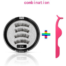 Load image into Gallery viewer, Magnetic Natural Eyelashes With 5 Magnets 3D
