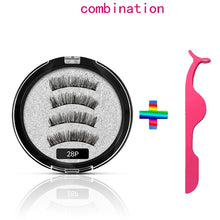 Load image into Gallery viewer, Magnetic Natural Eyelashes With 5 Magnets 3D