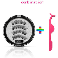 Load image into Gallery viewer, Magnetic Natural Eyelashes With 5 Magnets 3D
