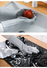 Load image into Gallery viewer, Magic Dishwashing Cleaning Sponge Gloves