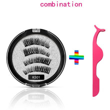 Load image into Gallery viewer, Magnetic Natural Eyelashes With 5 Magnets 3D
